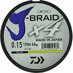  Daiwa J-Braid X4 Yellow 0.15  135