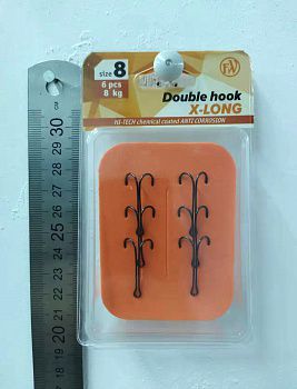  FW 9983 X-LONG Double Hook #8, BN .6.