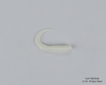  ACTION PLASTICS Curl Tail Grub 2-1/4 - 012 (.10 )