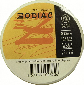 ���� ZODIAK YELLOW 0.28 mm 120m
