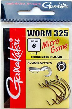  Gamakatsu Worm 325 Micro Game 6 .8.
